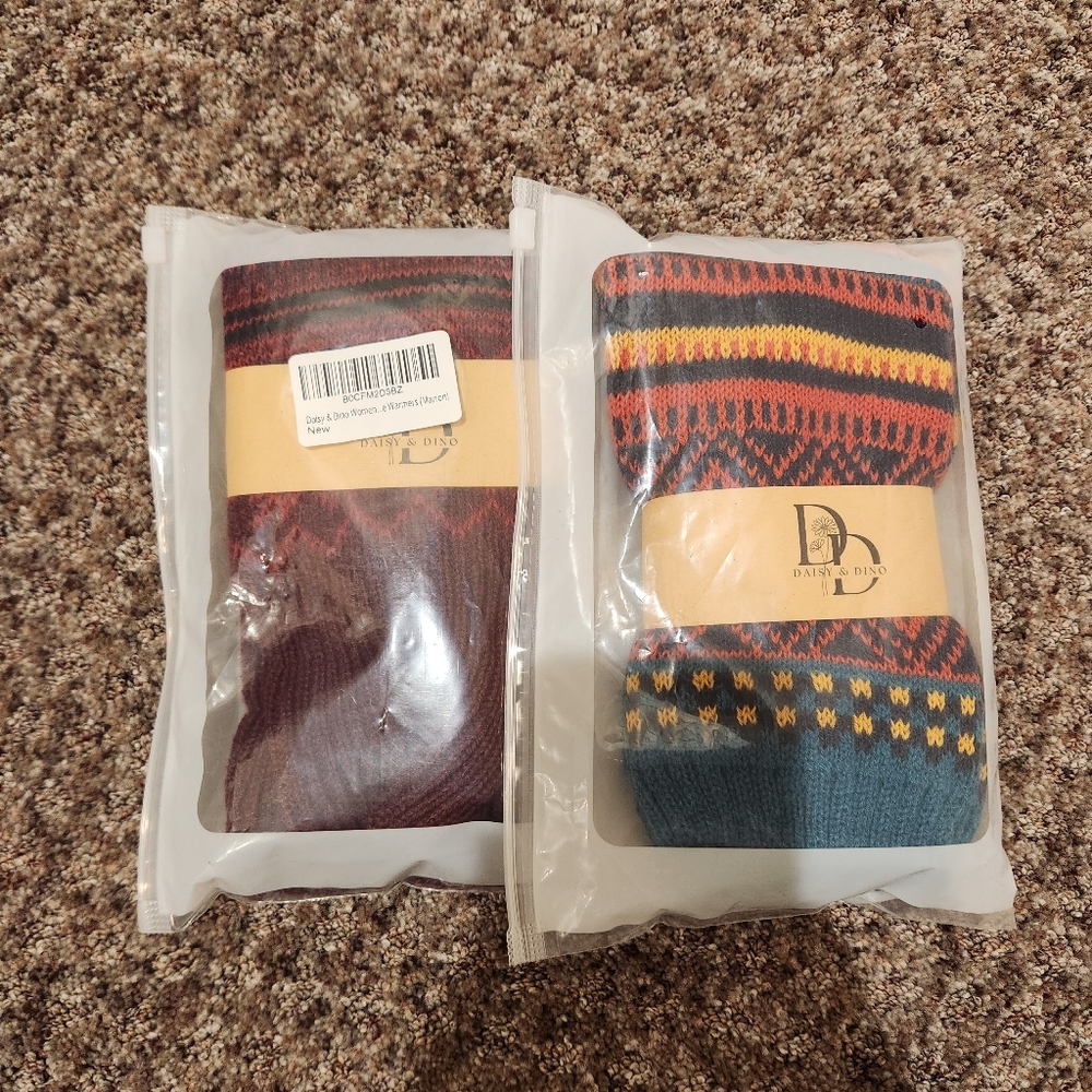 NWT Daisy & Dino Bundle of 2 Bohemian Leg Warmers